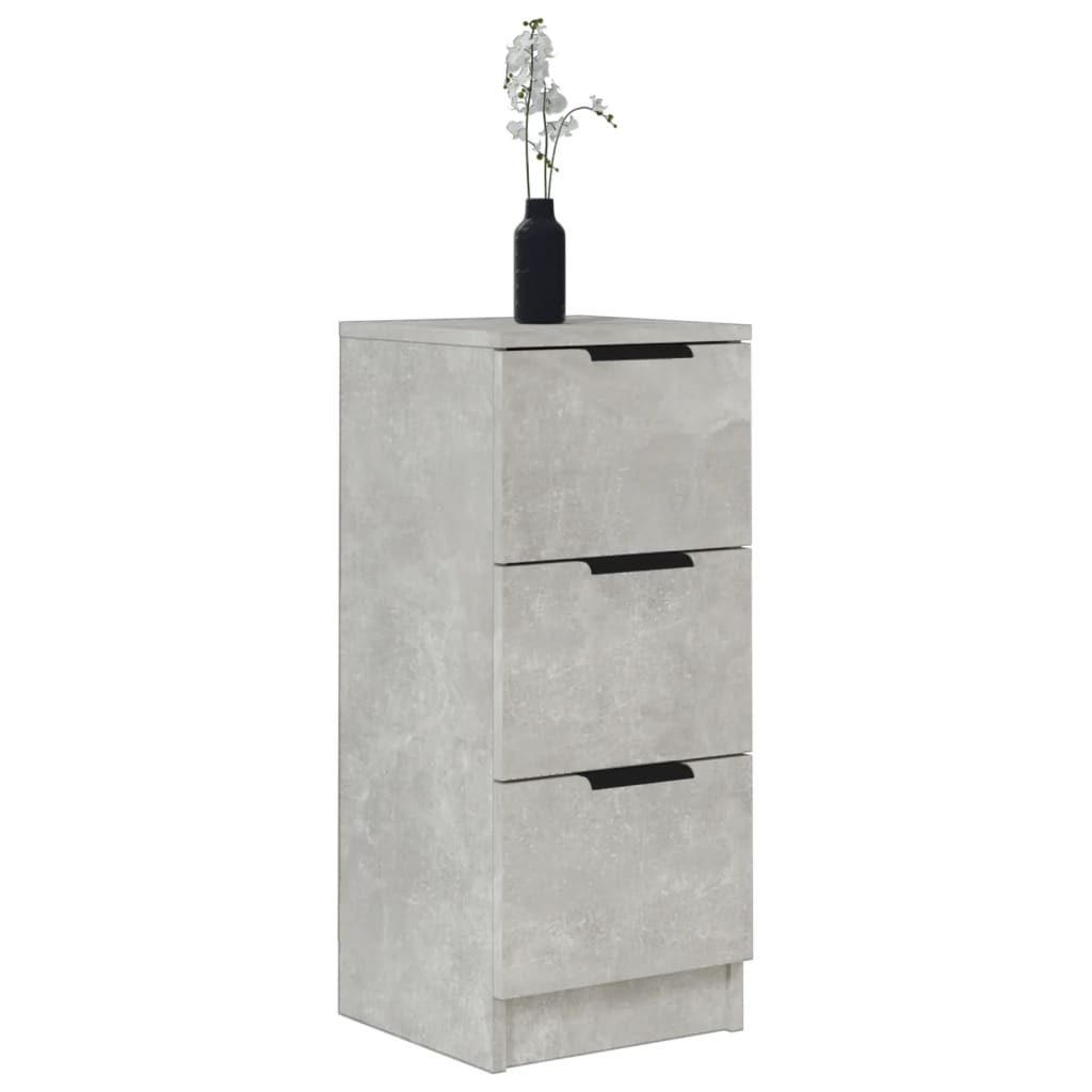 Sideboard Concrete Grey 30x30x70 cm Engineered Wood