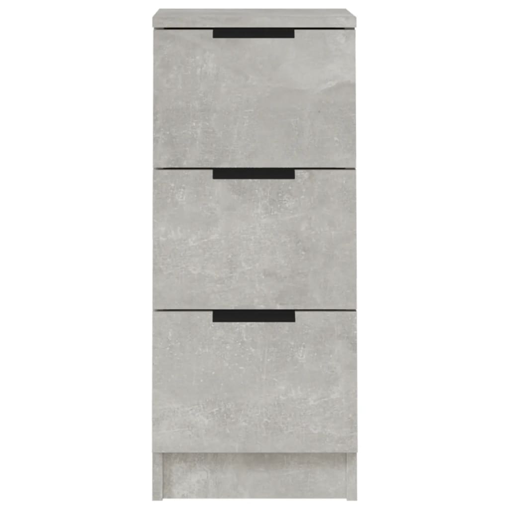 Sideboard Concrete Grey 30x30x70 cm Engineered Wood