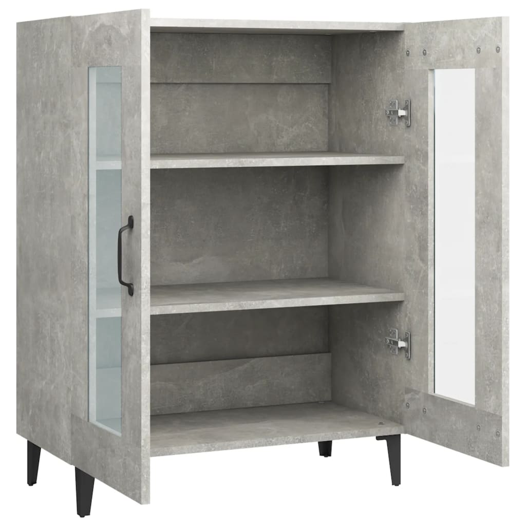 Sideboard Concrete Grey 69.5x34x90 cm Engineered Wood