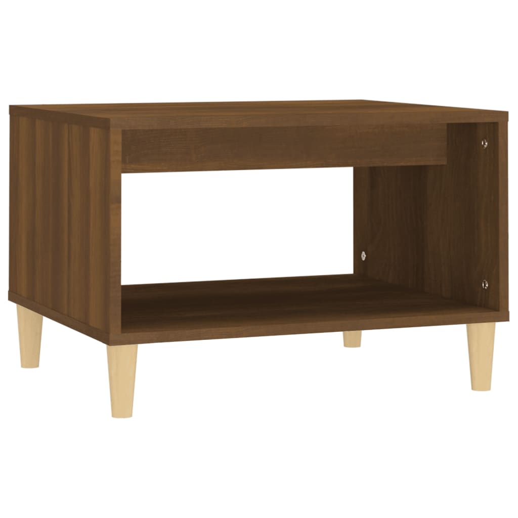 Coffee Table Brown Oak 60x50x40 cm Engineered Wood