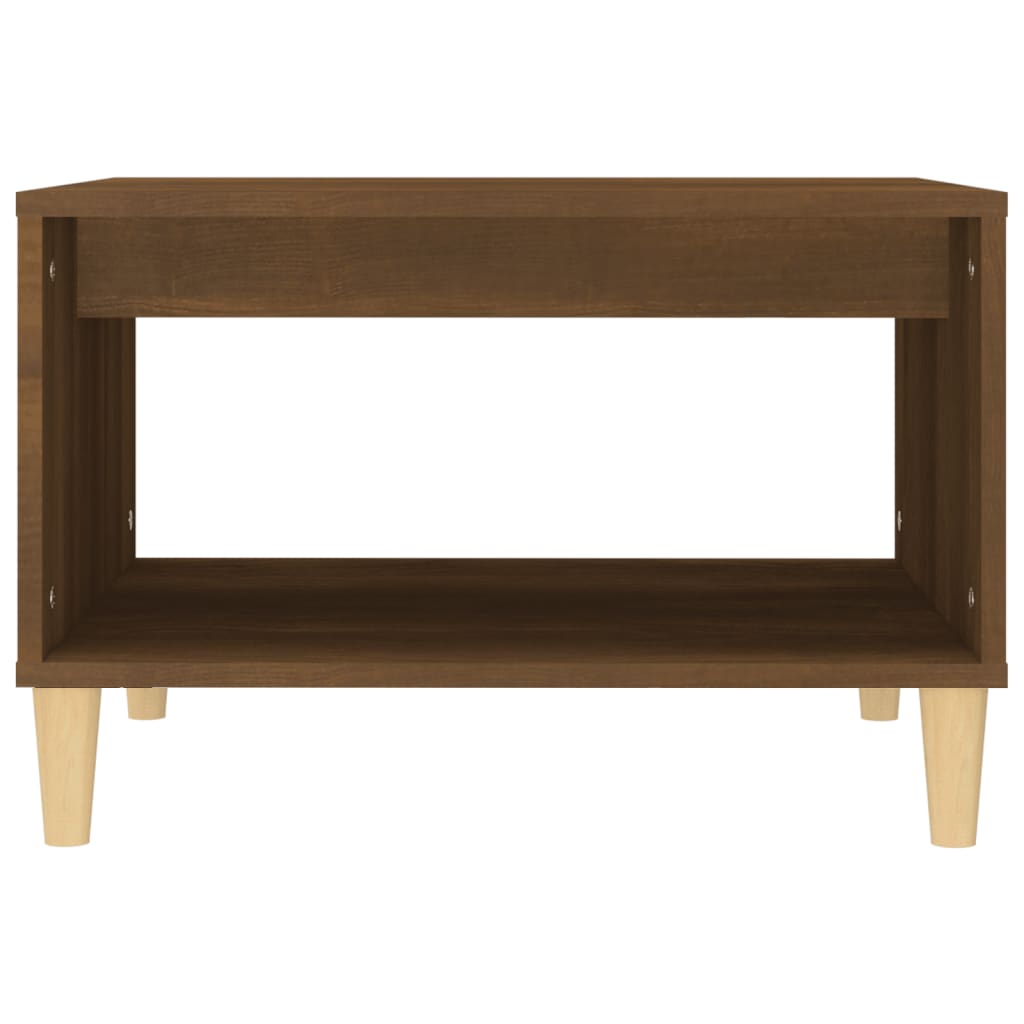 Coffee Table Brown Oak 60x50x40 cm Engineered Wood