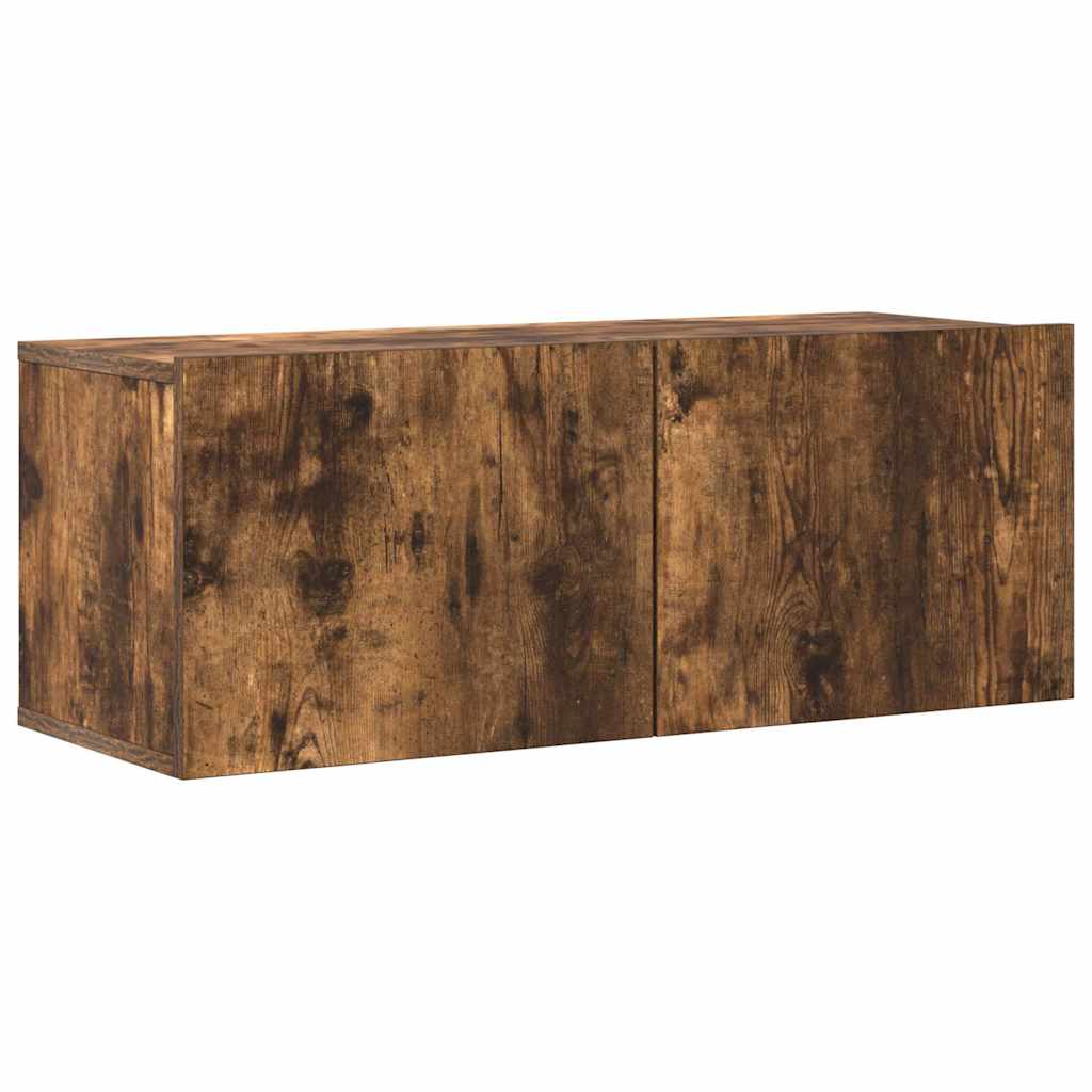 7 Piece TV Cabinet Set Smoked Oak Engineered Wood