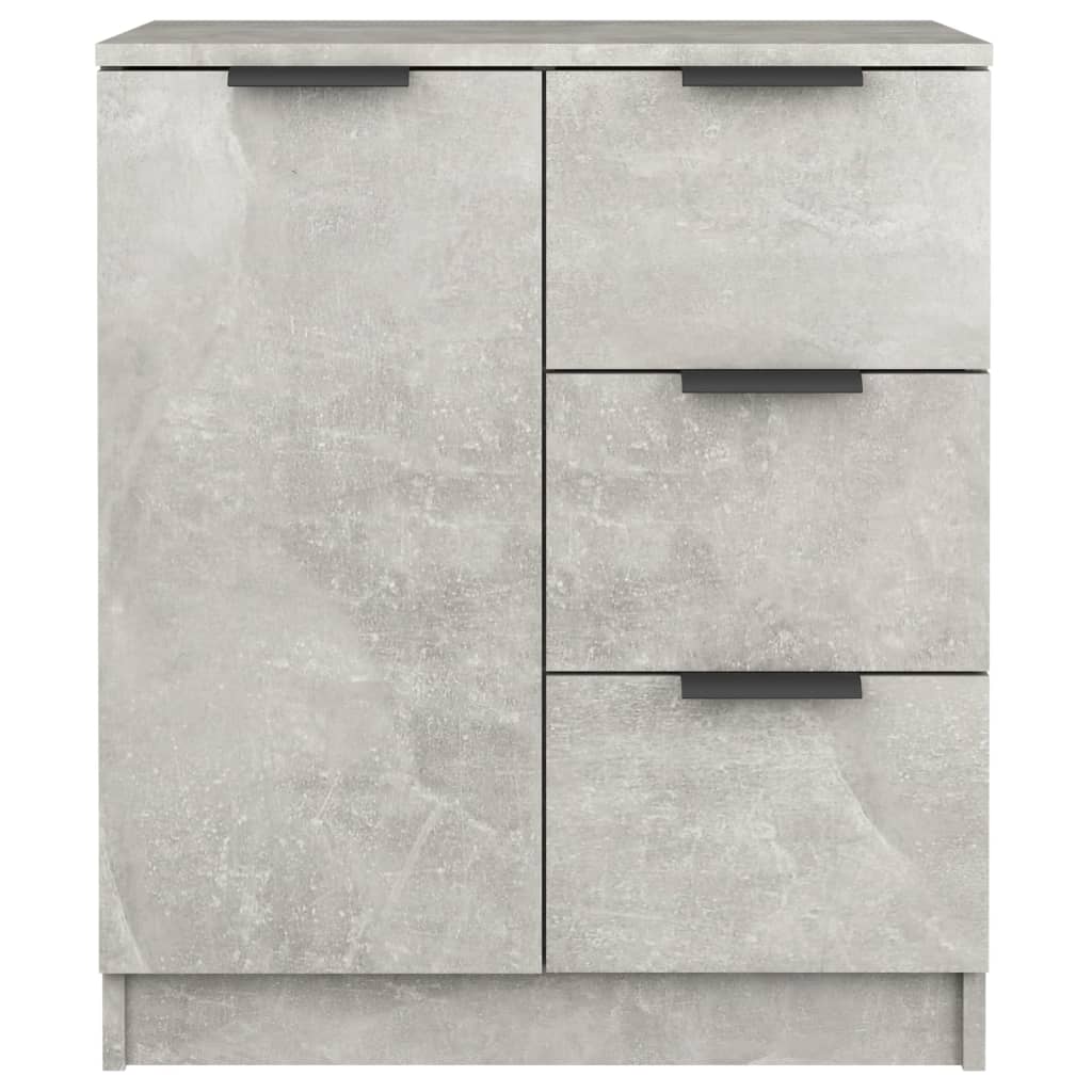 Sideboards 2 pcs Concrete Grey 60x30x70 cm Engineered Wood