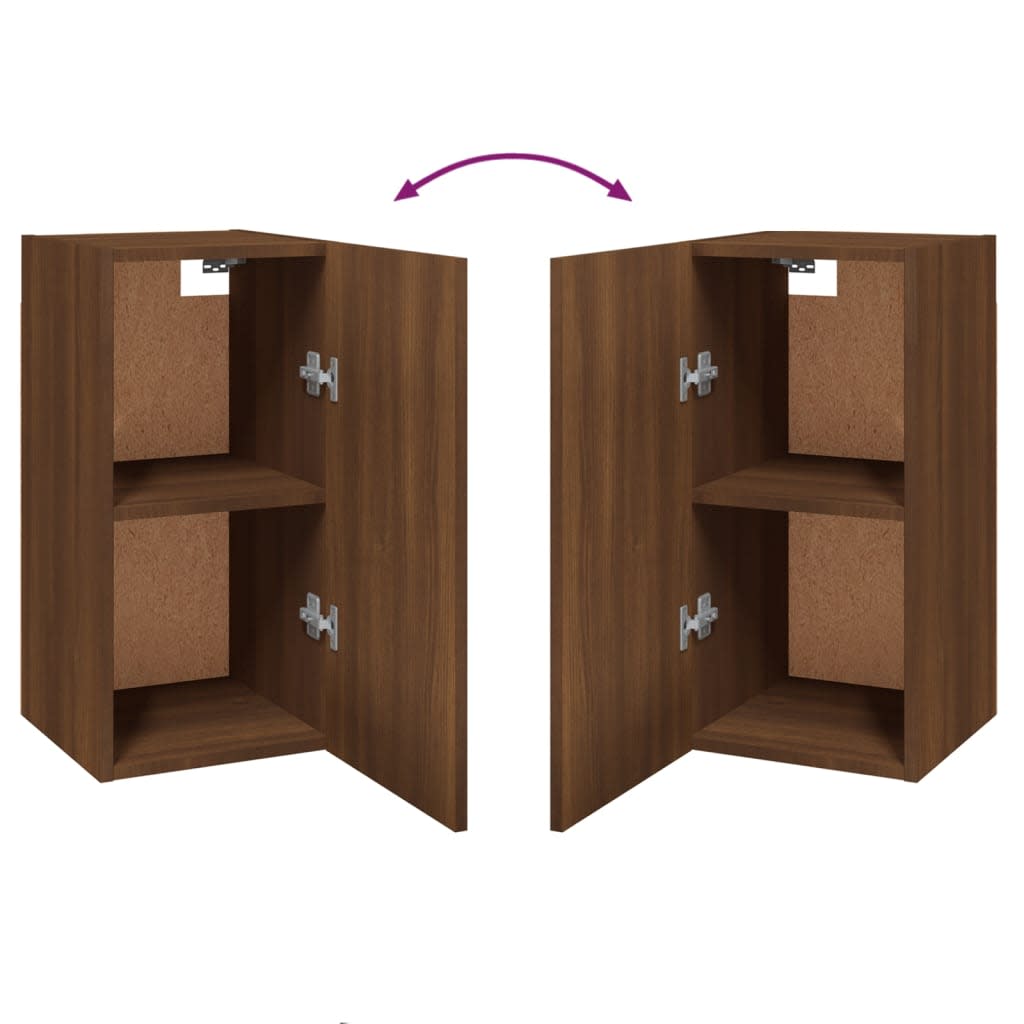 TV Cabinets 7 pcs Brown Oak 30.5x30x60 cm Engineered Wood