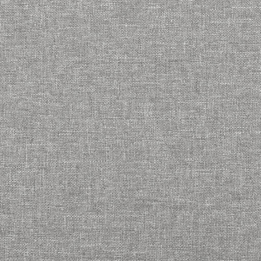 Bed Frame without Mattress Light Grey 90x190 cm Single Single Fabric