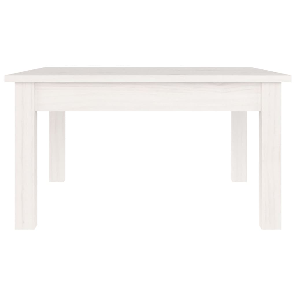Coffee Table White 55x55x30 cm Solid Wood Pine