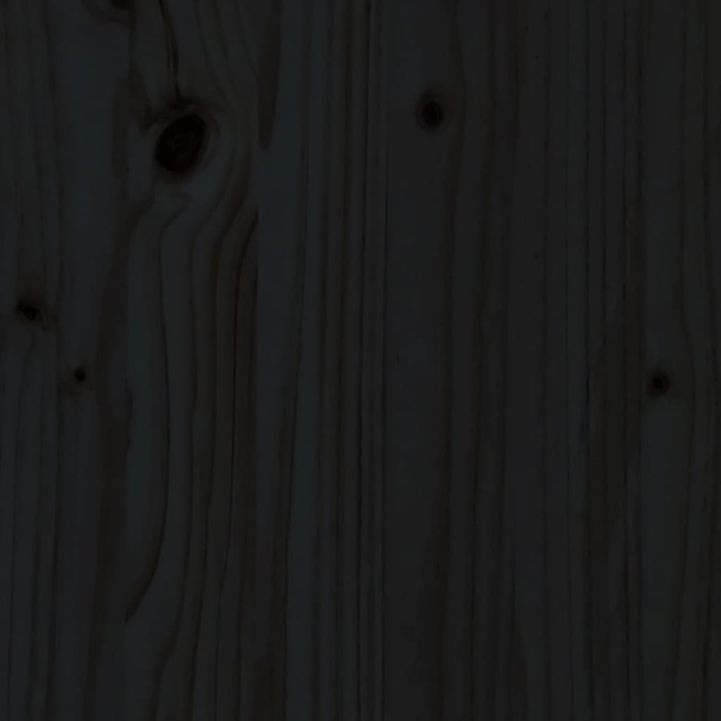 TV Cabinet Black 103x36.5x52 cm Solid Wood Pine
