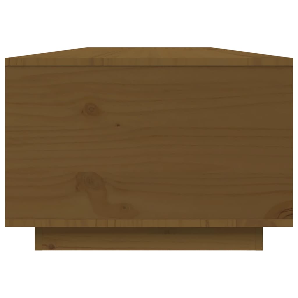Coffee Table Honey Brown 80x50x35.5 cm Solid Wood Pine
