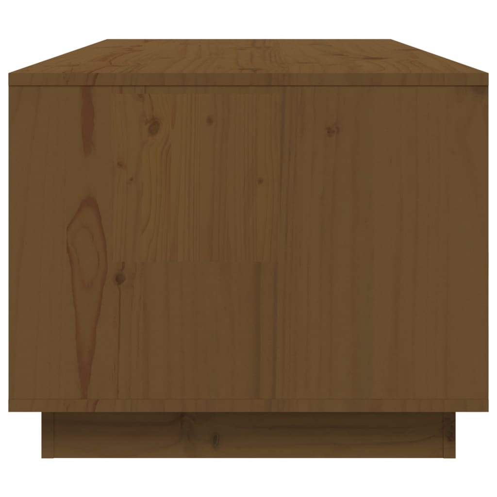 Coffee Table Honey Brown 100x50x41 cm Solid Wood Pine
