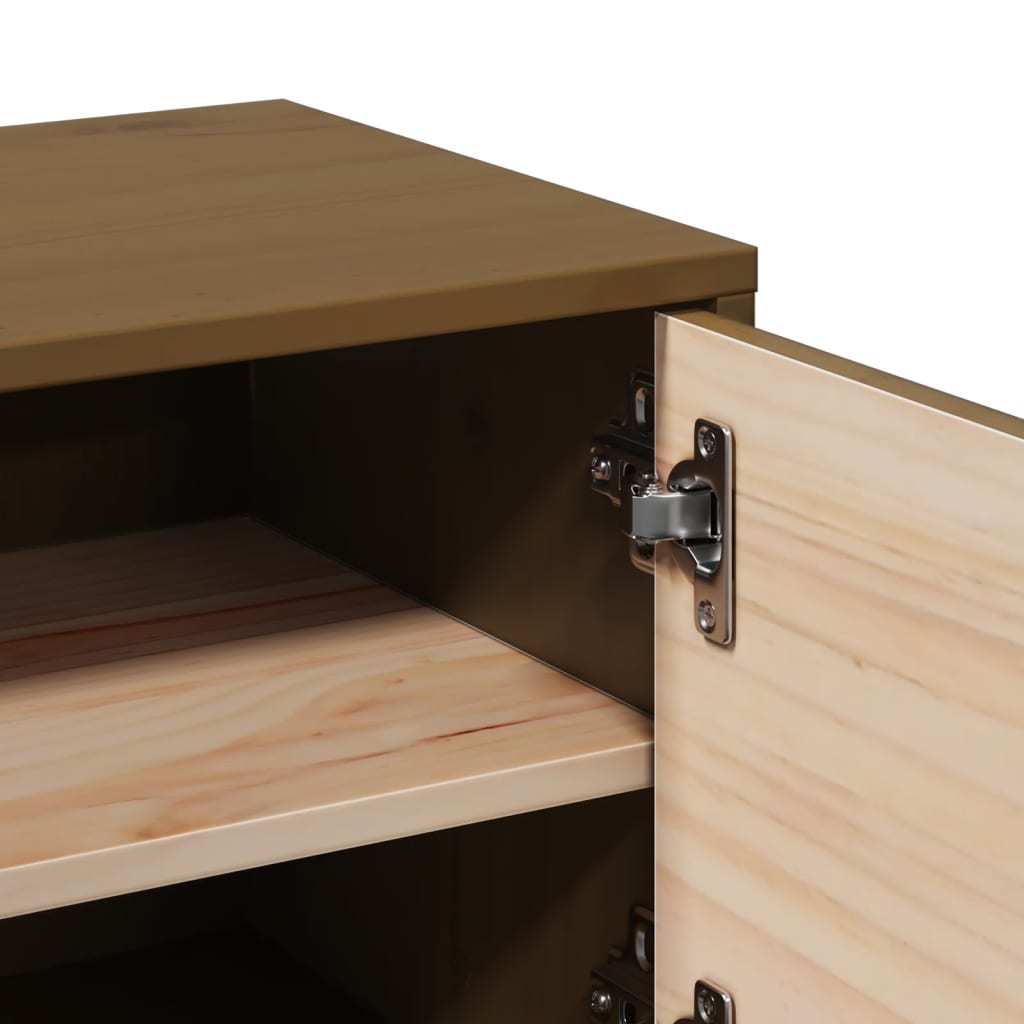 Wall Cabinets 2 pcs Honey Brown 31.5x30x30 cm Solid Wood Pine