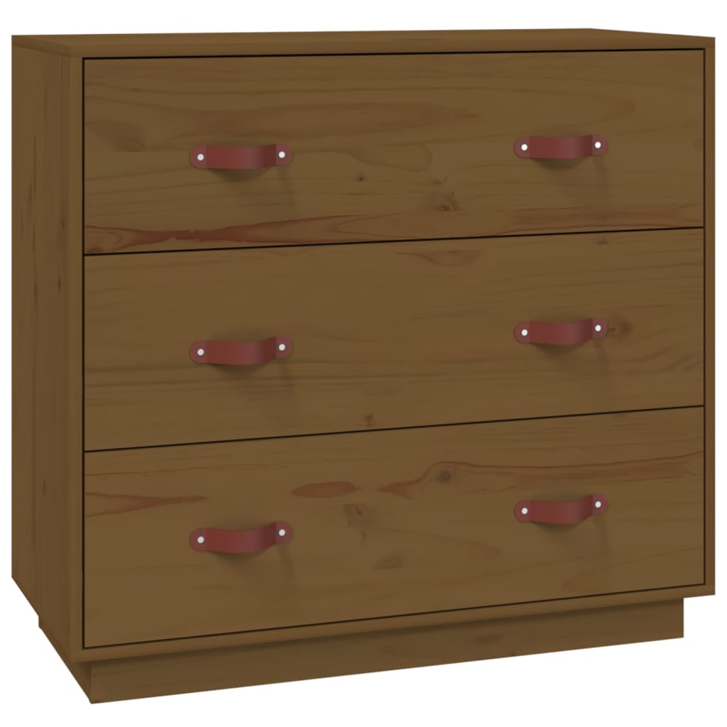 Sideboard Honey Brown 80x40x75 cm Solid Wood Pine
