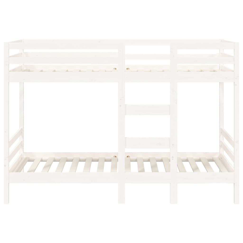 Bunk Bed without Mattress White 80x200 cm Solid Wood Pine