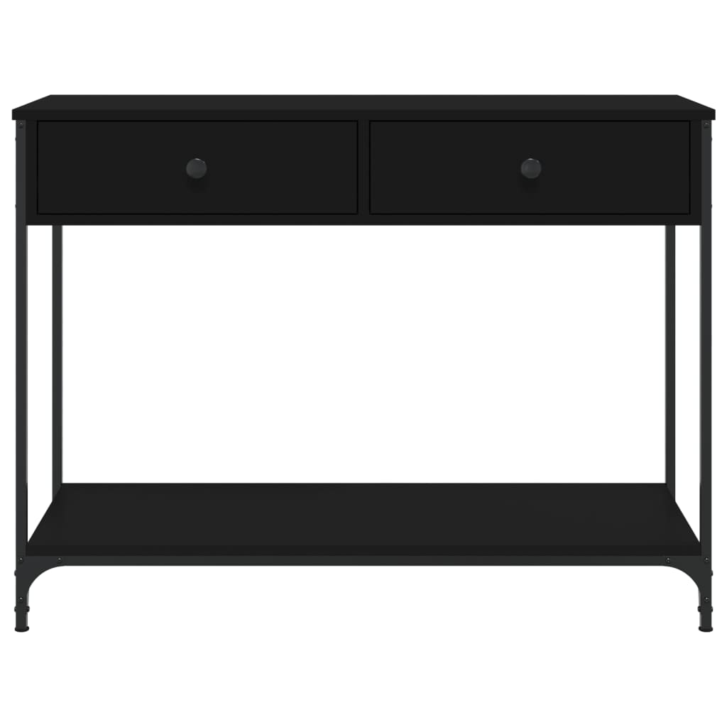Console Table Black 100x34.5x75 cm Engineered Wood