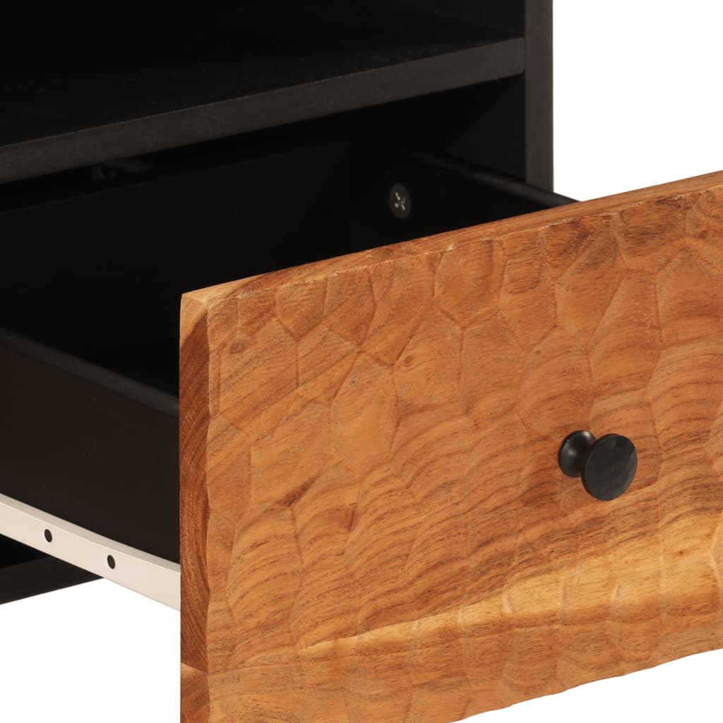 TV Cabinet 70x33x46 cm Solid Wood Acacia