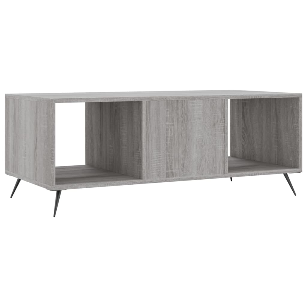 Coffee Table Grey Sonoma 102x50x40 cm Engineered Wood
