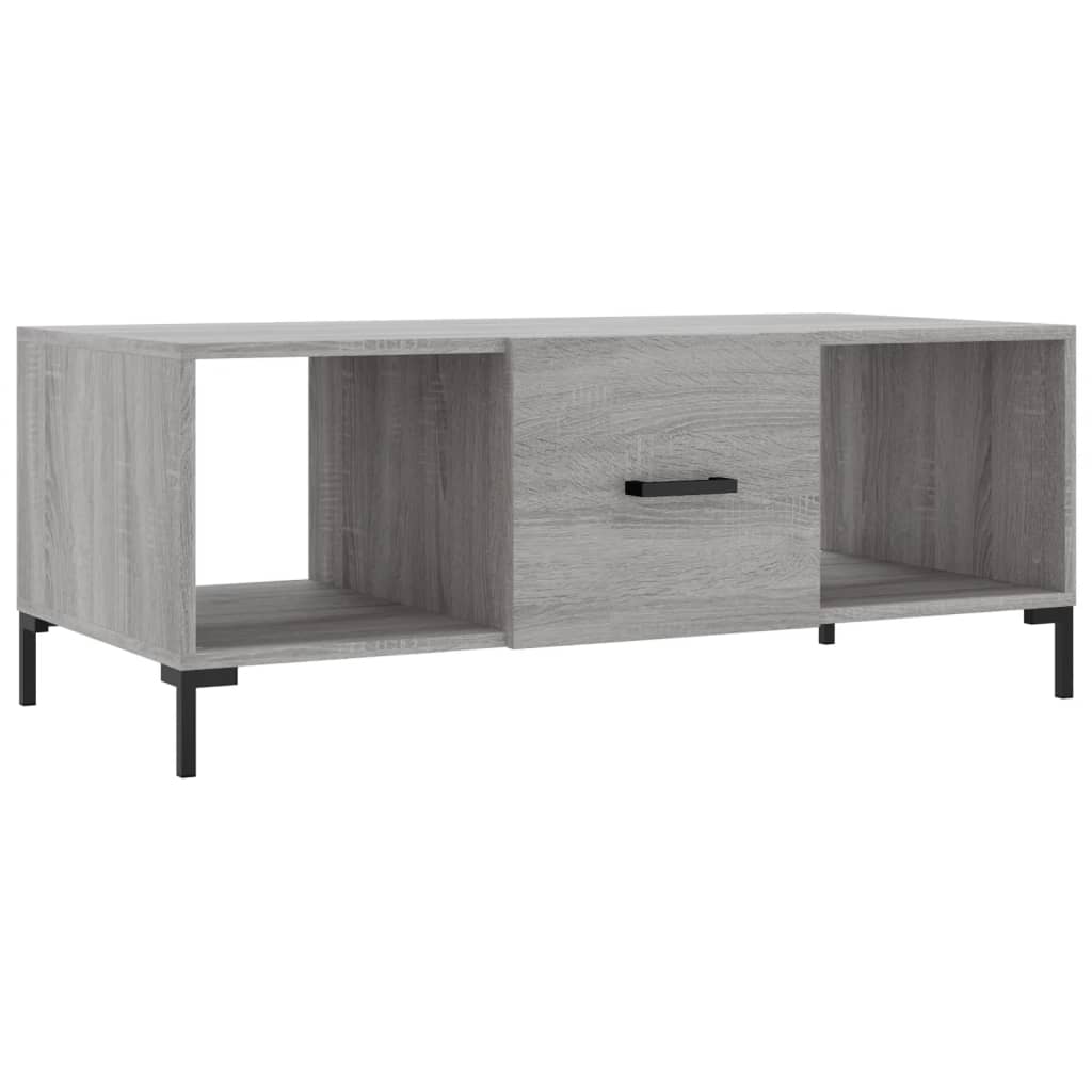 Coffee Table Grey Sonoma 102x50x40 cm Engineered Wood