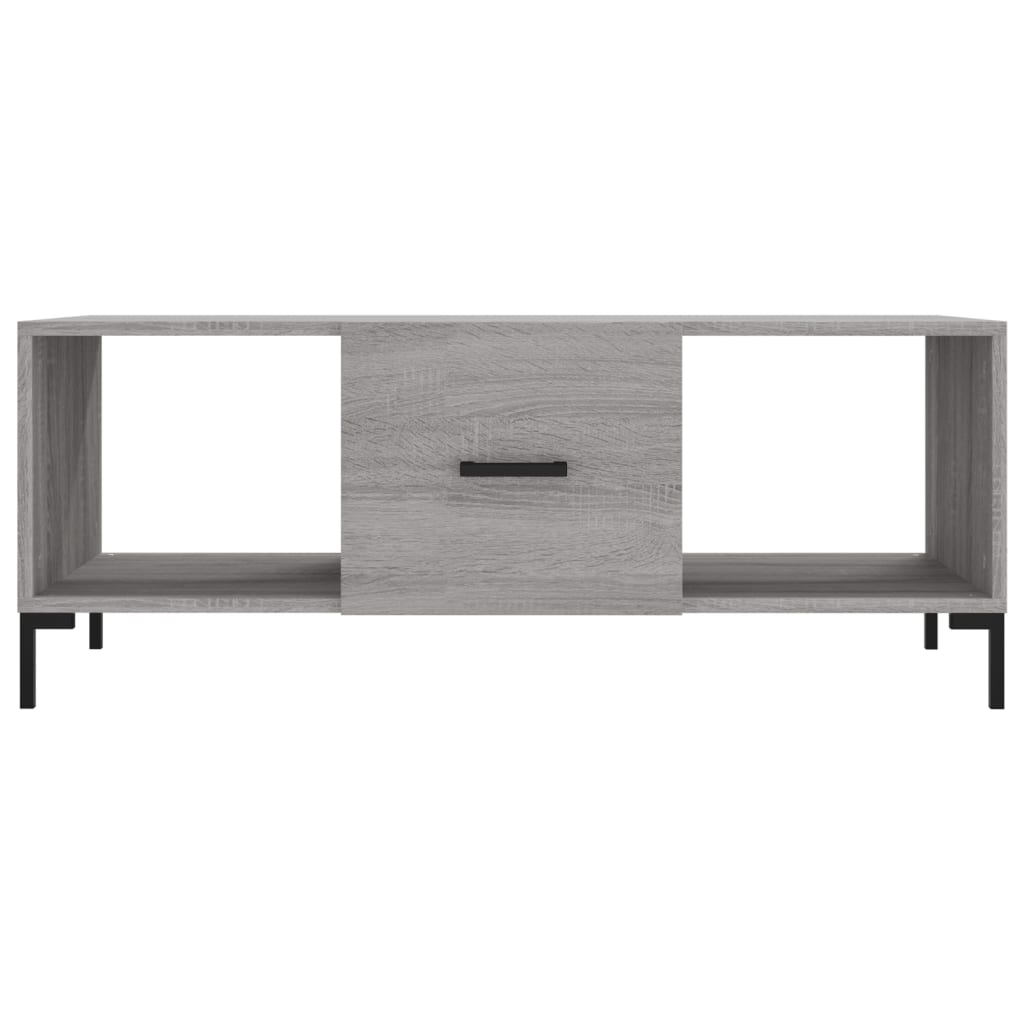 Coffee Table Grey Sonoma 102x50x40 cm Engineered Wood