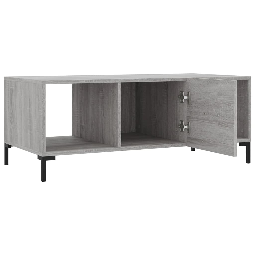 Coffee Table Grey Sonoma 102x50x40 cm Engineered Wood
