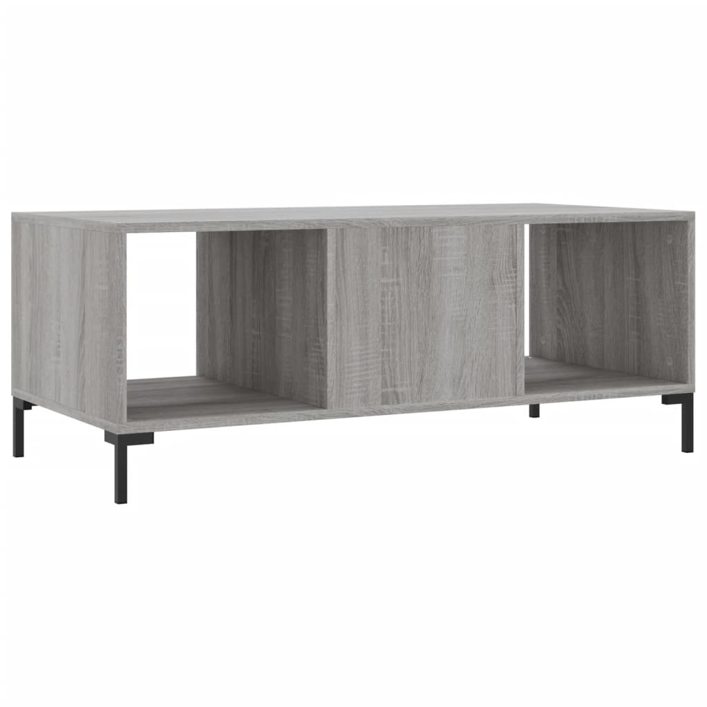 Coffee Table Grey Sonoma 102x50x40 cm Engineered Wood