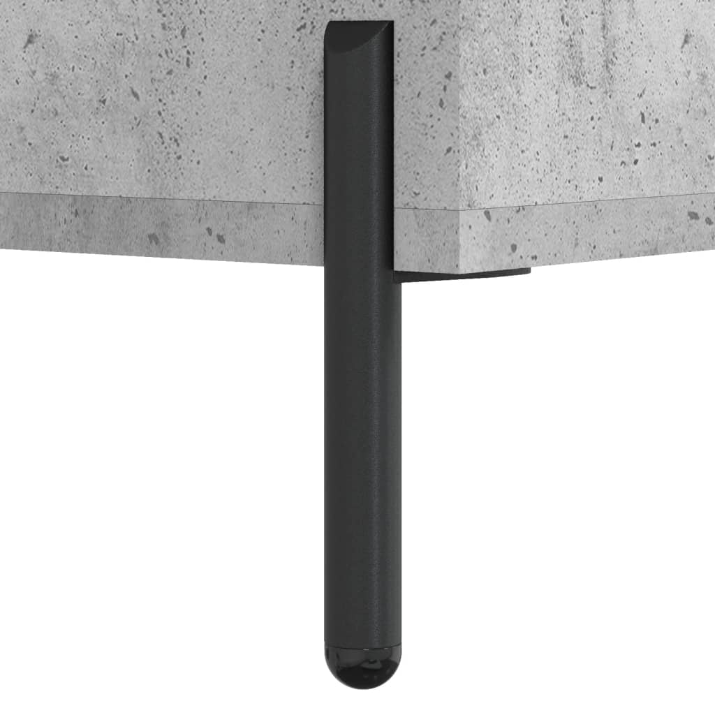 Coffee Table Concrete Grey 102x50x40 cm Engineered Wood