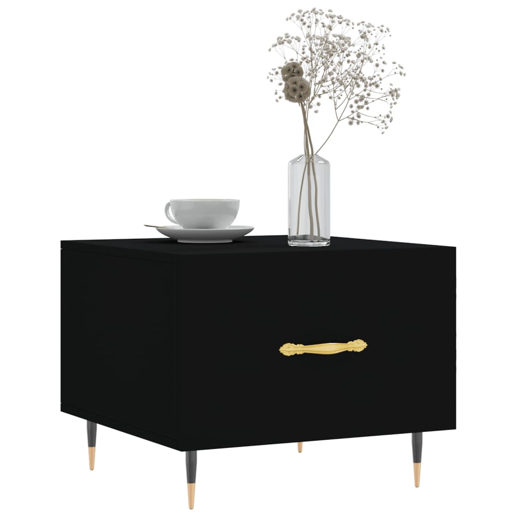 Coffee Tables 2 pcs Black 50x50x40 cm Engineered Wood
