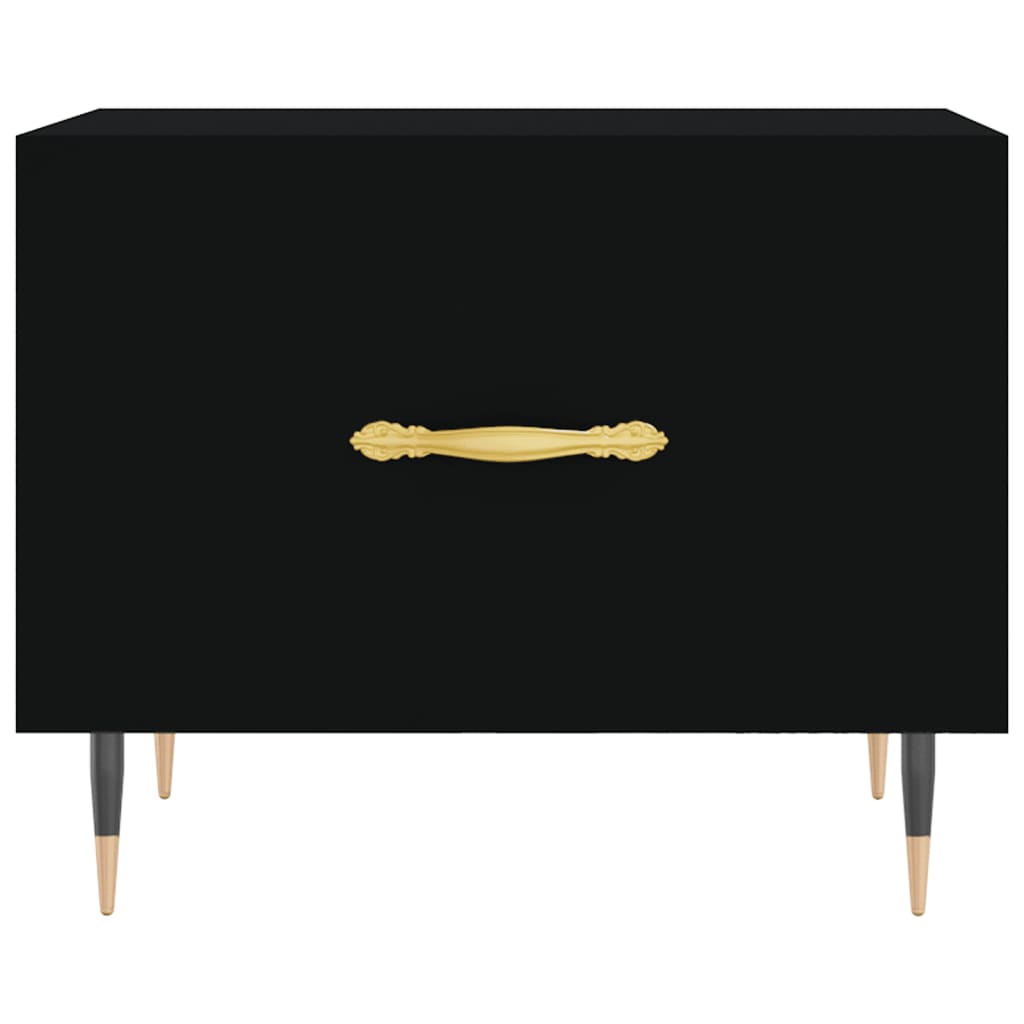 Coffee Tables 2 pcs Black 50x50x40 cm Engineered Wood