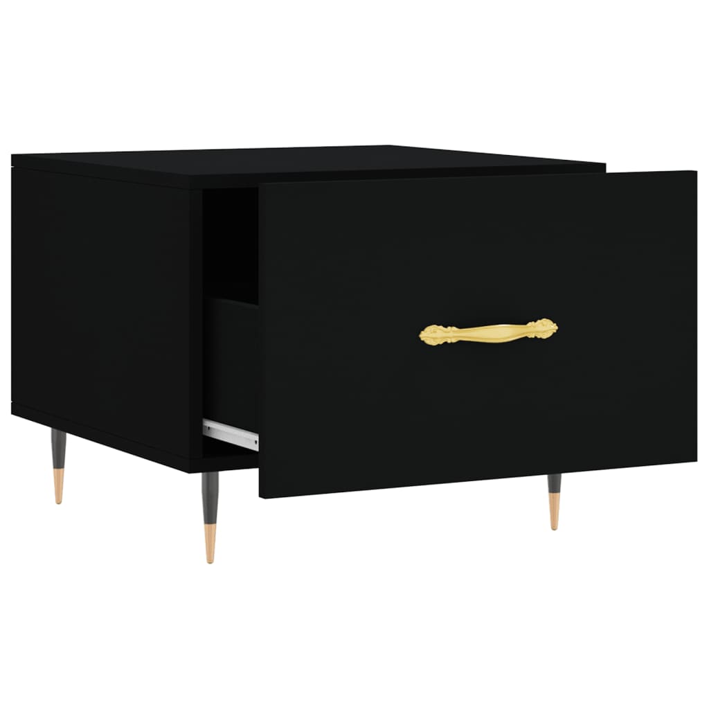 Coffee Tables 2 pcs Black 50x50x40 cm Engineered Wood