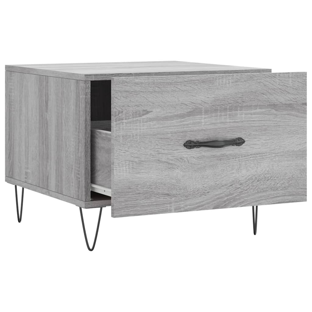 Coffee Table Grey Sonoma 50x50x40 cm Engineered Wood