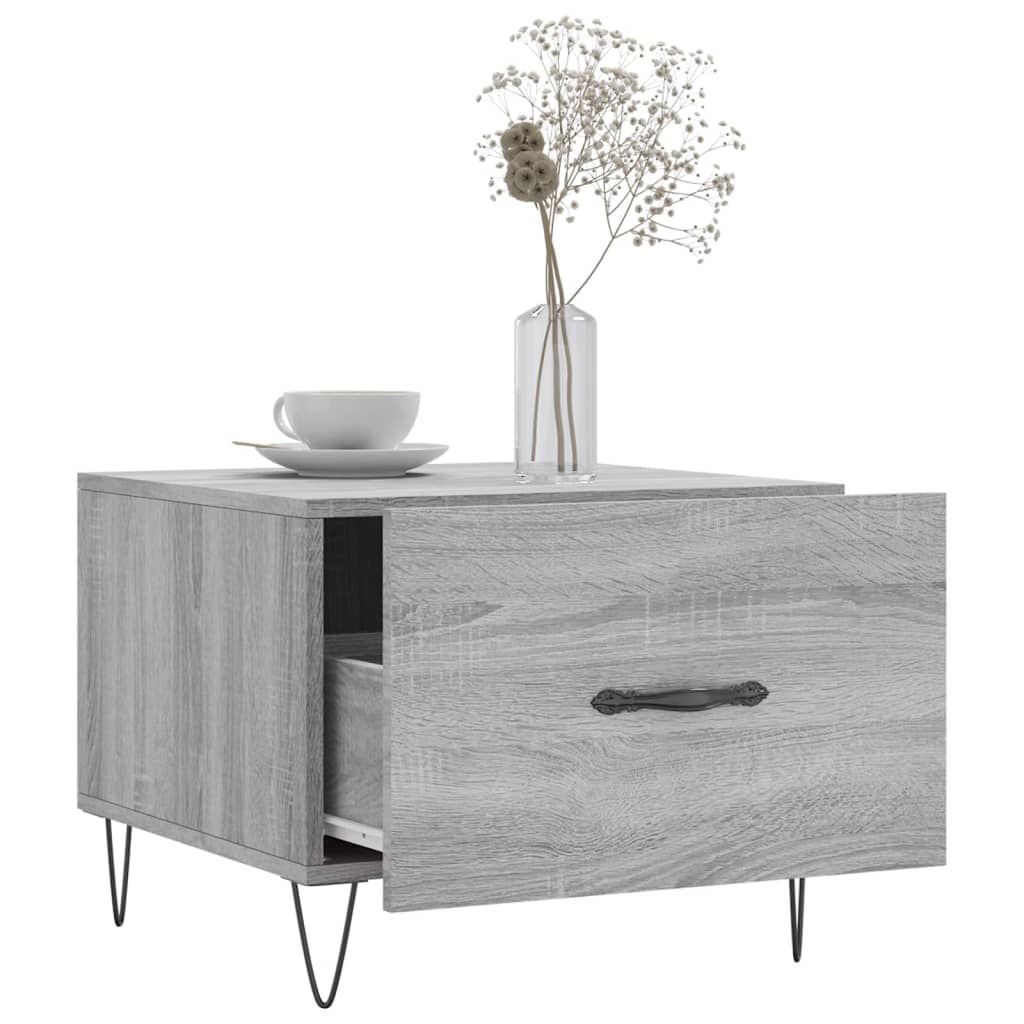 Coffee Tables 2 pcs Grey Sonoma 50x50x40 cm Engineered Wood
