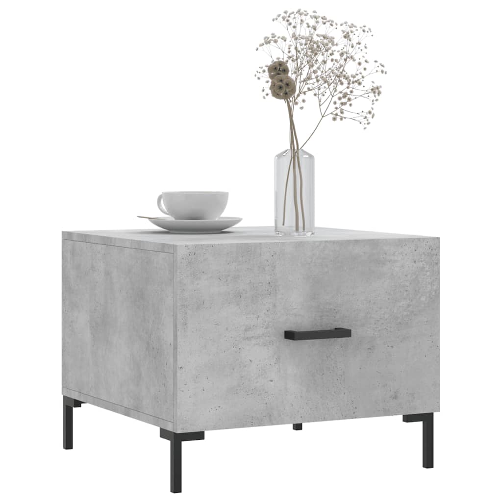 Coffee Tables 2 pcs Concrete Grey 50x50x40 cm Engineered Wood