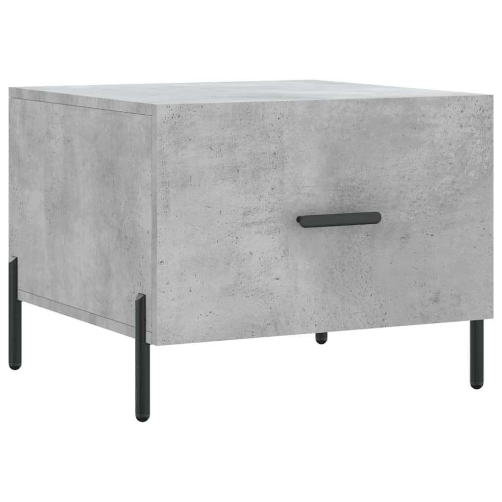 Coffee Table Concrete Grey 50x50x40 cm Engineered Wood