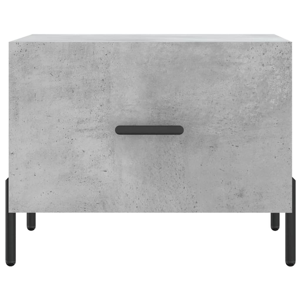 Coffee Table Concrete Grey 50x50x40 cm Engineered Wood