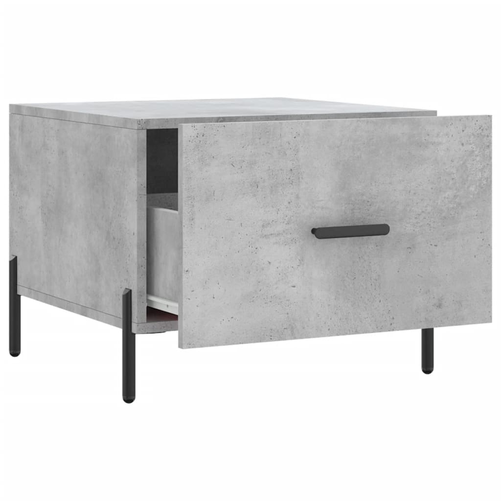 Coffee Table Concrete Grey 50x50x40 cm Engineered Wood