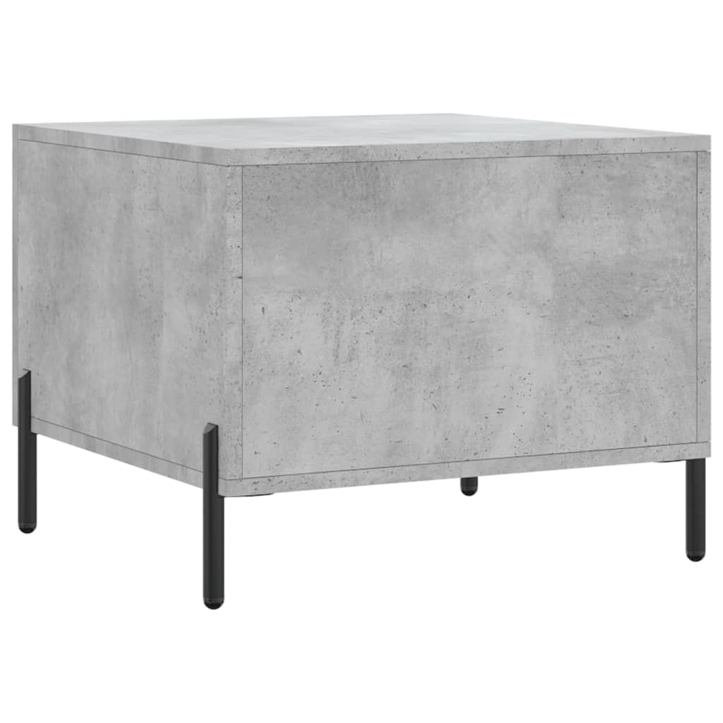 Coffee Table Concrete Grey 50x50x40 cm Engineered Wood