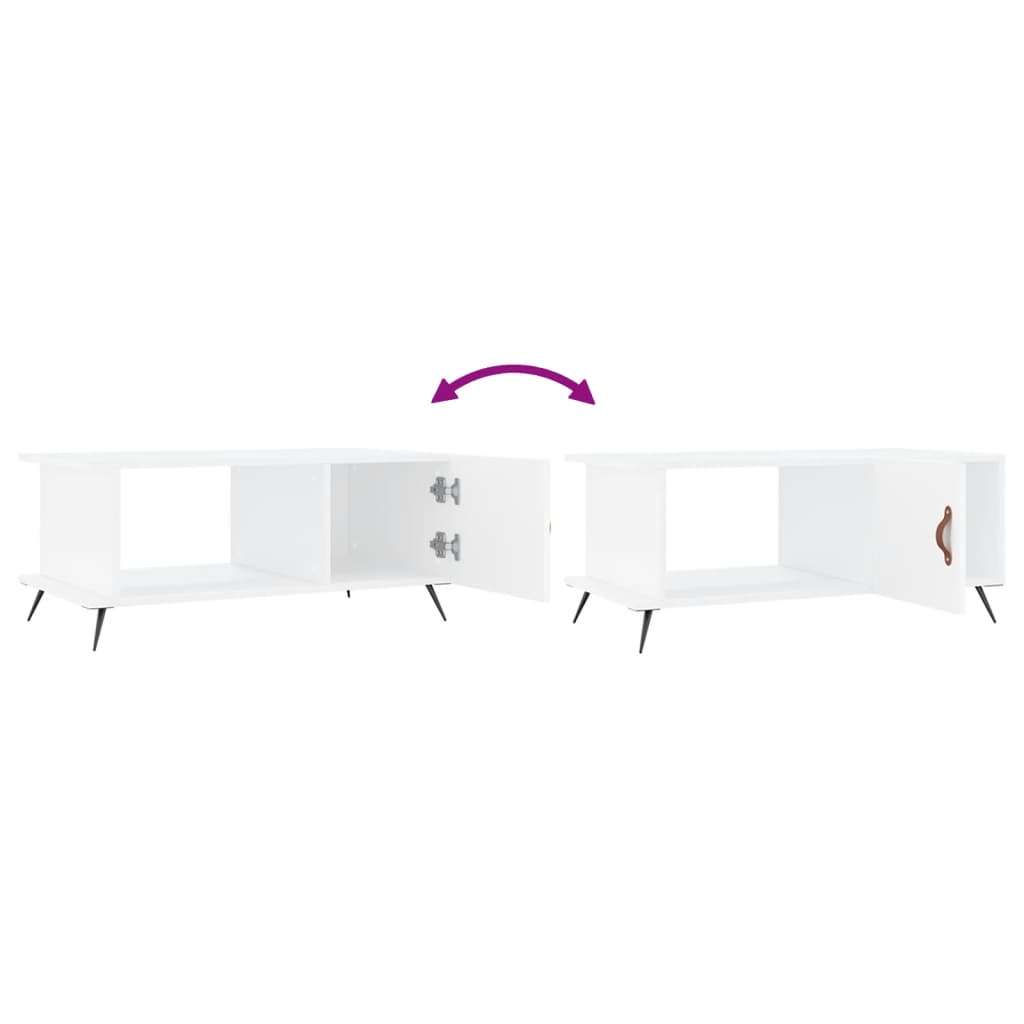 Coffee Table White 90x50x40 cm Engineered Wood