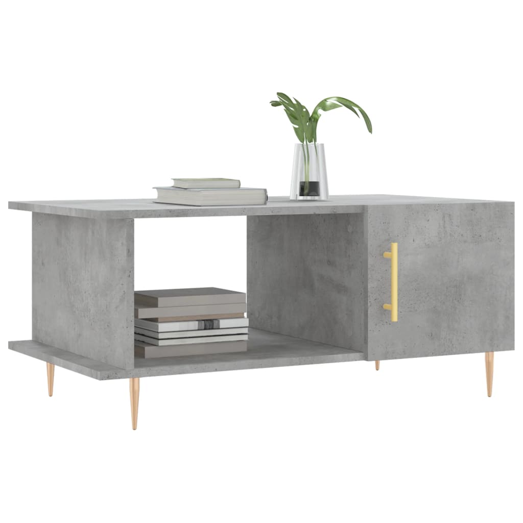 Coffee Table Concrete Grey 90x50x40 cm Engineered Wood