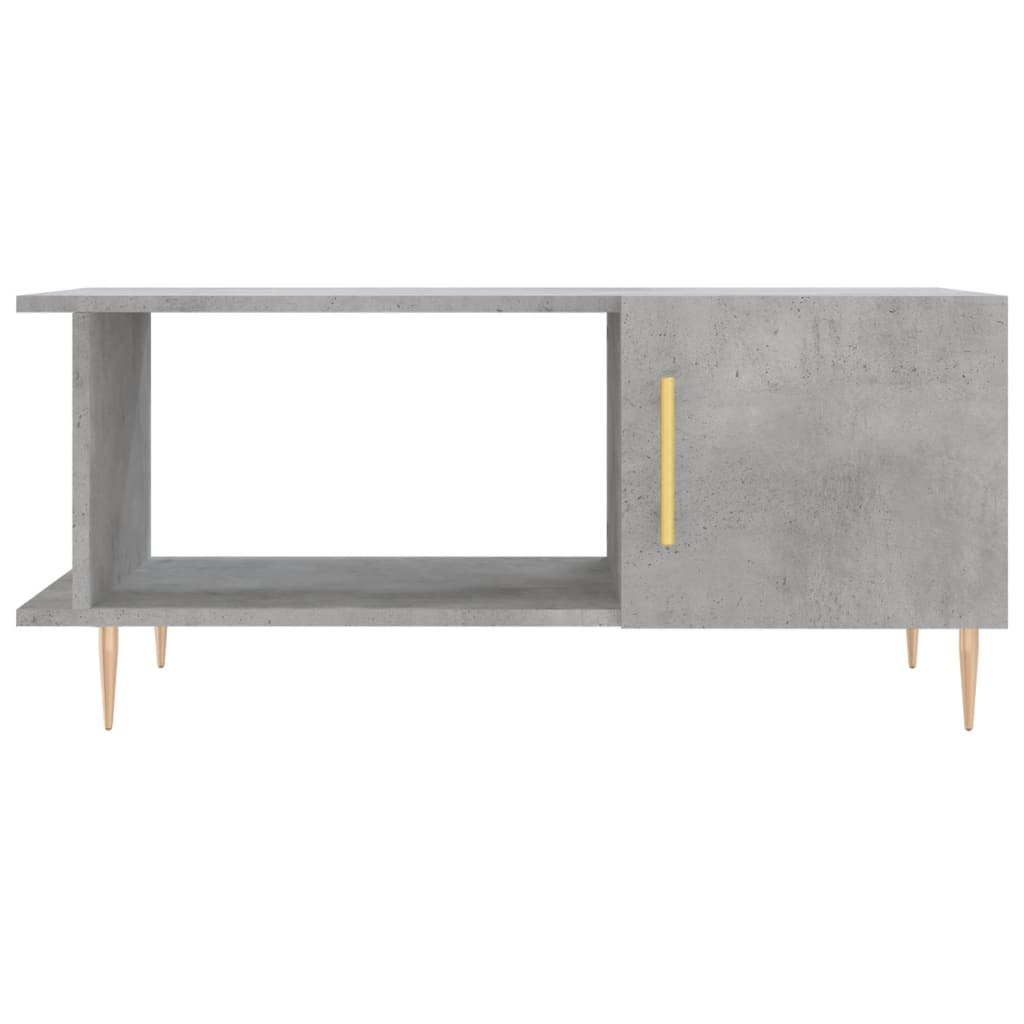 Coffee Table Concrete Grey 90x50x40 cm Engineered Wood