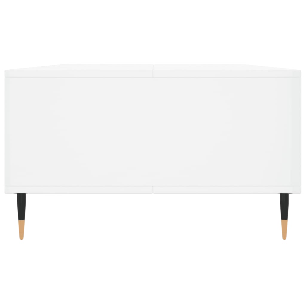 Coffee Table High Gloss White 104x60x35 cm Engineered Wood