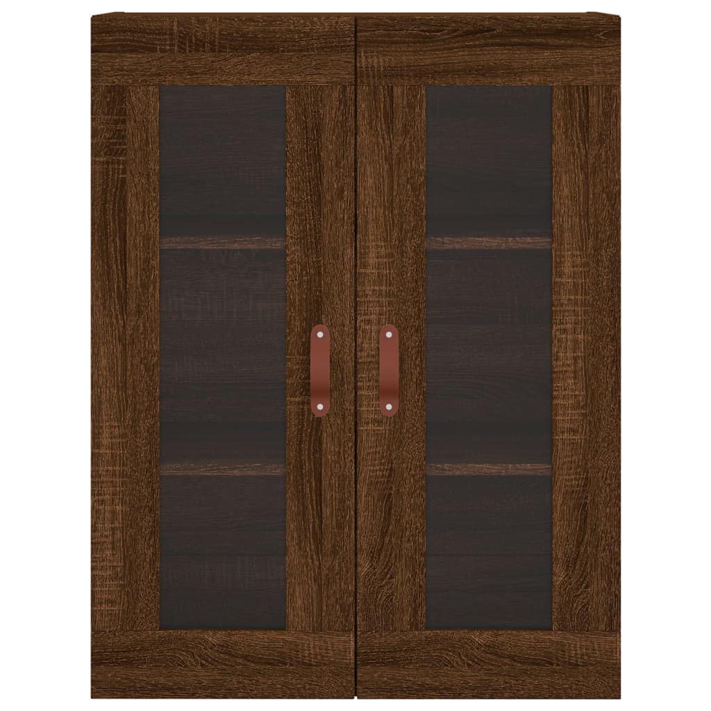 Wall Mounted Cabinet Brown Oak 69.5x34x90 cm