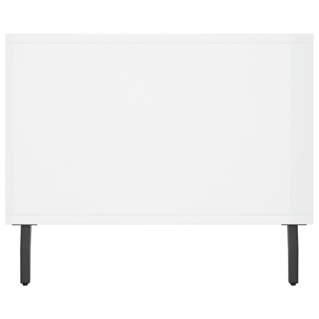Coffee Table High Gloss White 90x50x40 cm Engineered Wood