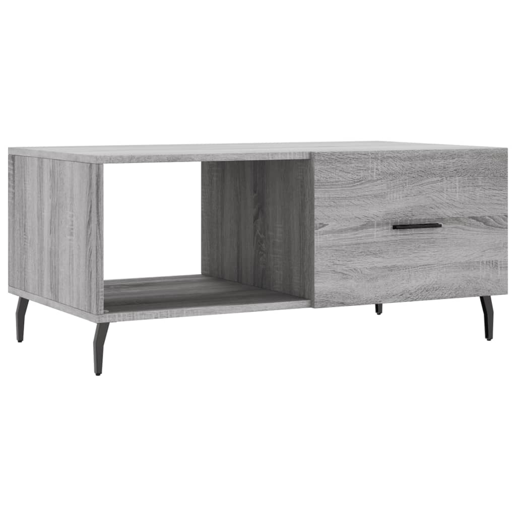 Coffee Table Grey Sonoma 90x50x40 cm Engineered Wood
