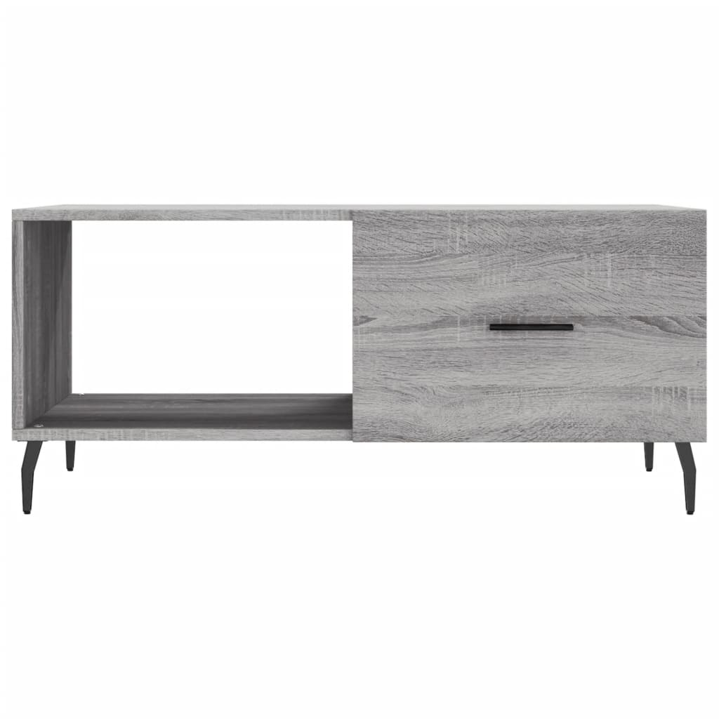 Coffee Table Grey Sonoma 90x50x40 cm Engineered Wood