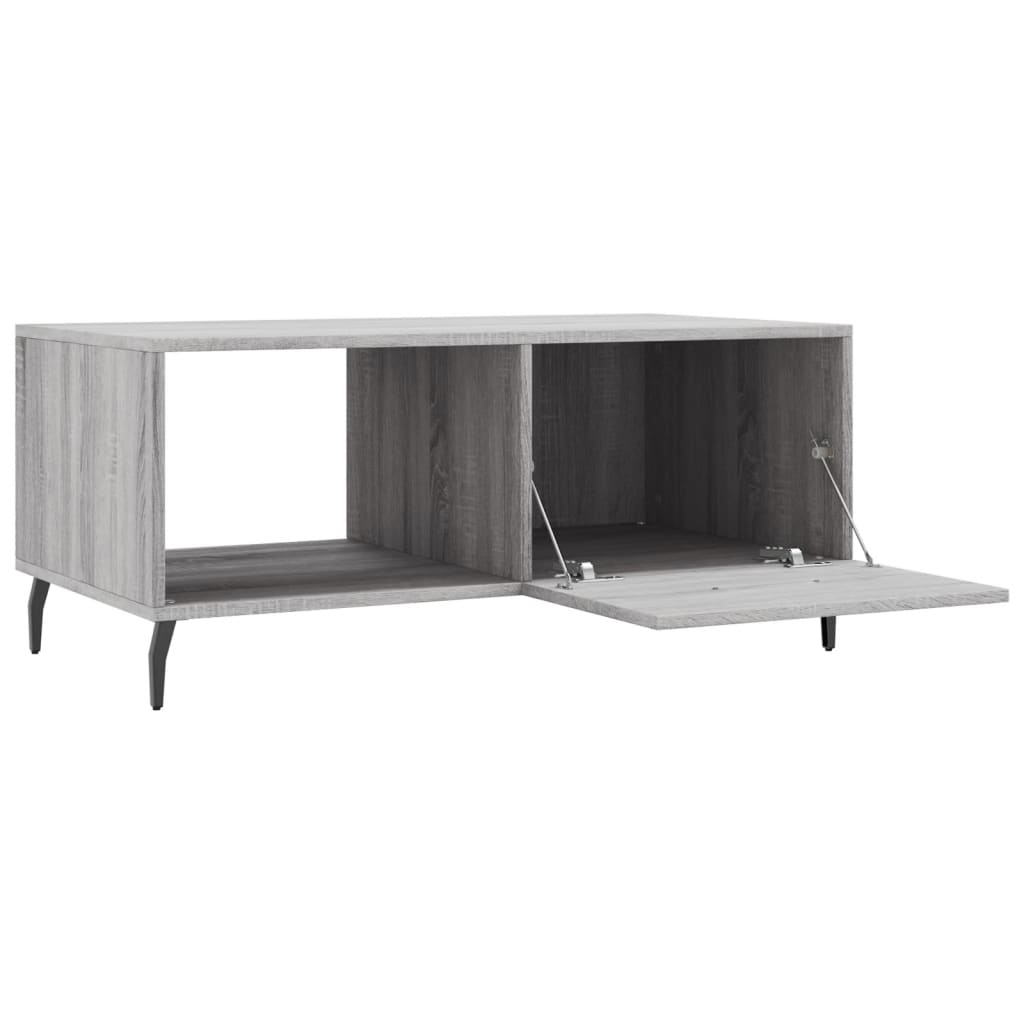 Coffee Table Grey Sonoma 90x50x40 cm Engineered Wood