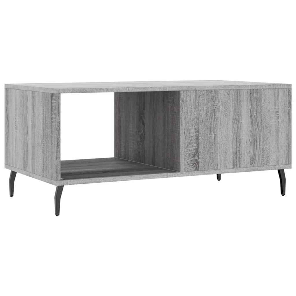 Coffee Table Grey Sonoma 90x50x40 cm Engineered Wood