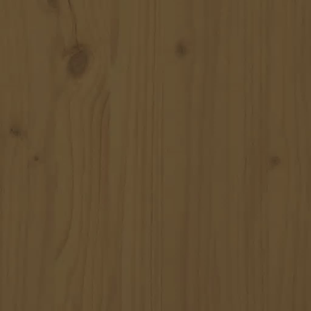 TV Cabinet Honey Brown 90x40x60 cm Solid Wood Pine