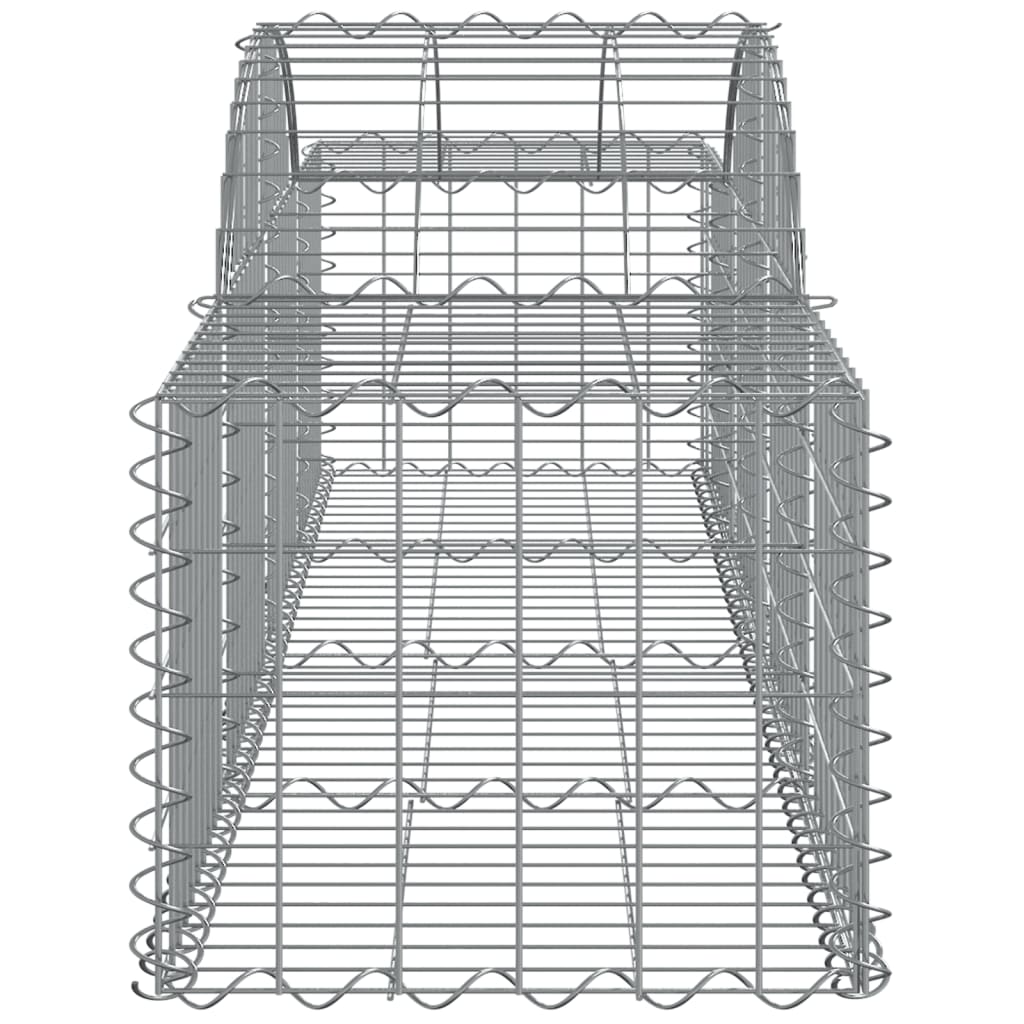 Arched Gabion Baskets 6 pcs 200x50x40/60 cm Galvanised Iron