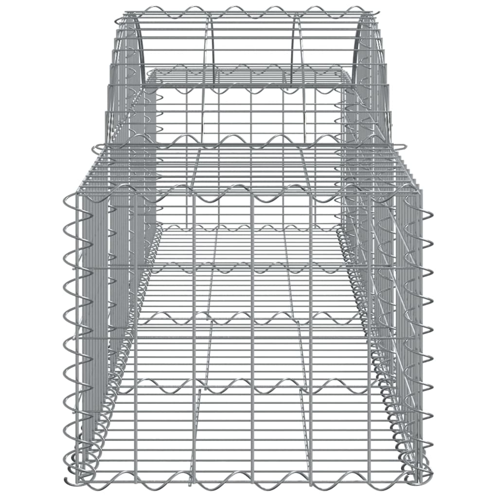 Arched Gabion Baskets 11 pcs 200x50x40/60 cm Galvanised Iron