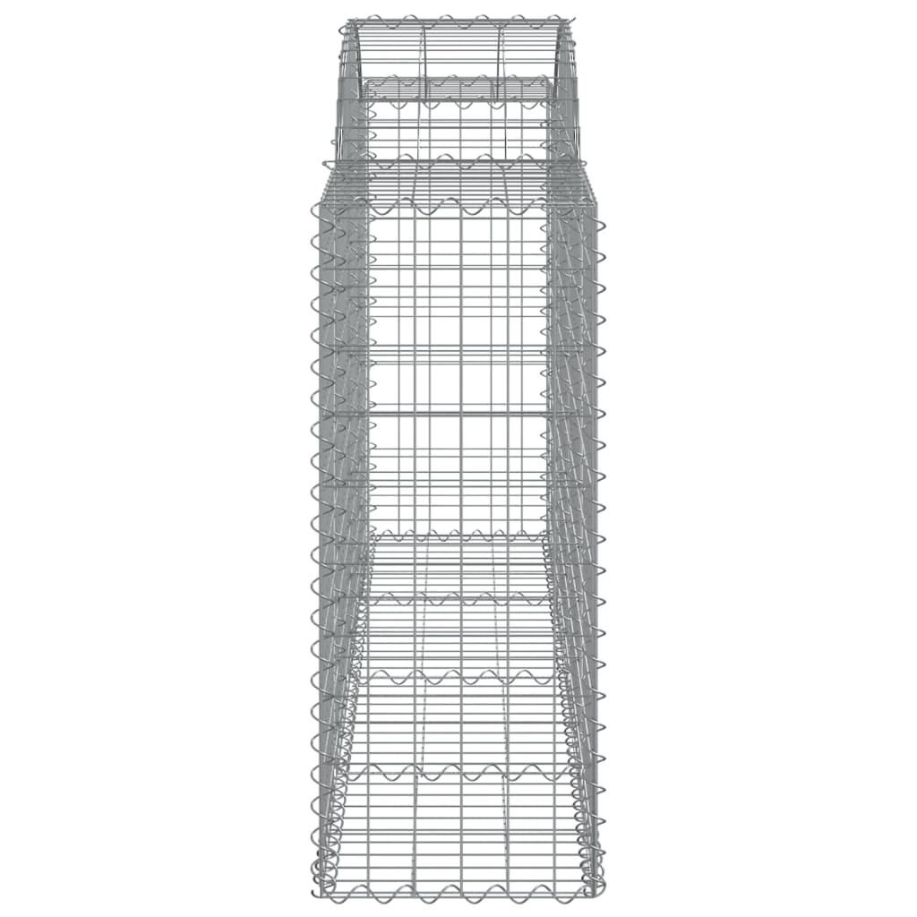 Arched Gabion Baskets 50 pcs 200x50x100/120 cm Galvanised Iron