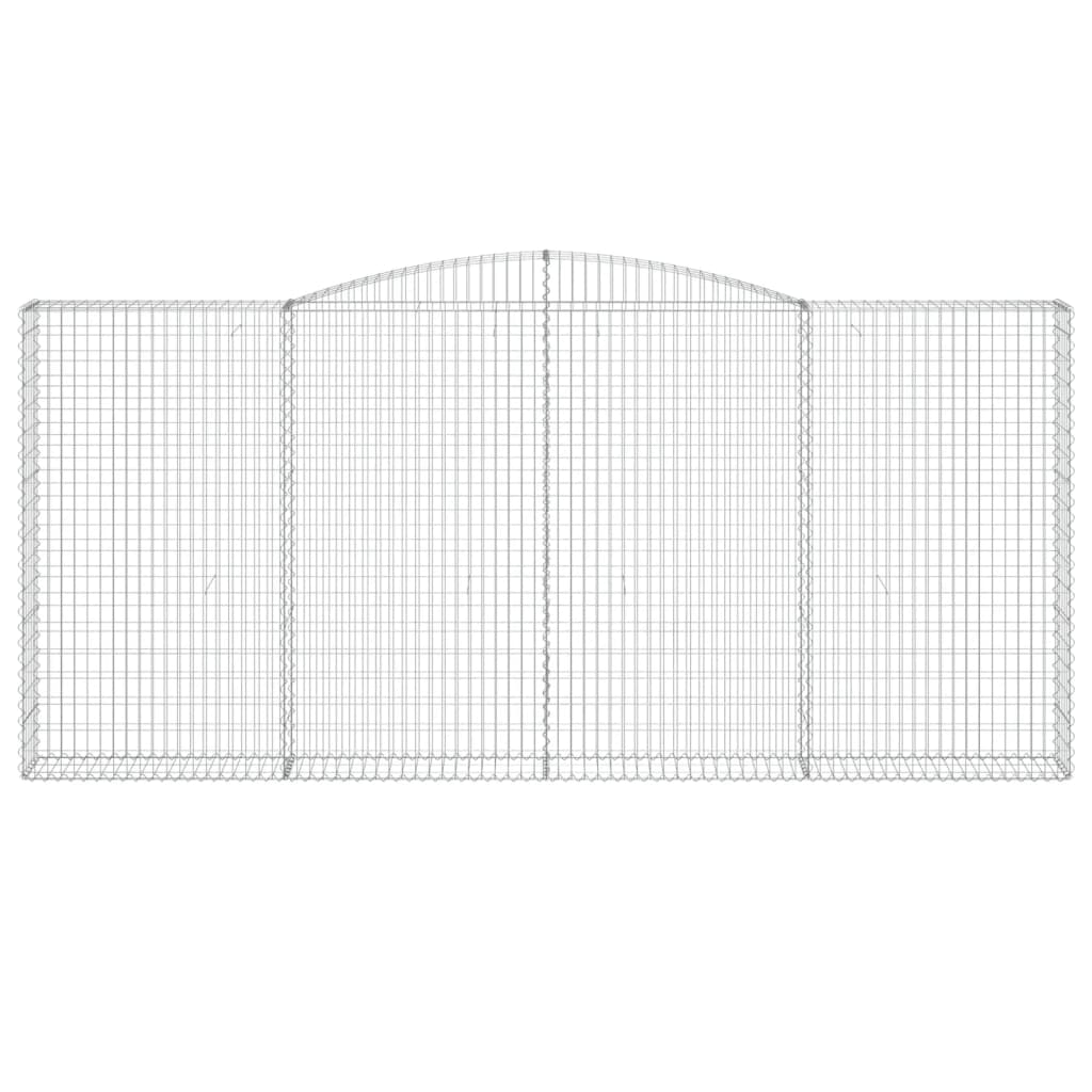 Arched Gabion Baskets 6 pcs 400x30x180/200 cm Galvanised Iron