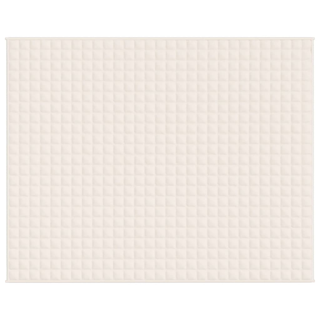 Weighted Blanket Light Cream 235x290 cm 11 kg Fabric